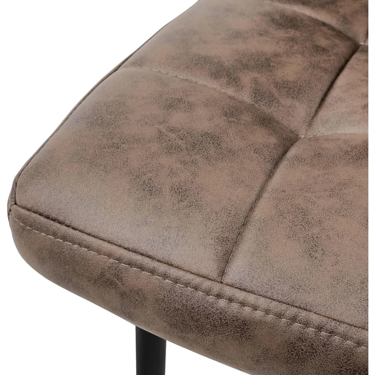 ML-DESIGN Stuhl Esszimmerstuhl mit Rückenlehne Polsterstuhl mit Metallbeine (4 St), Ergonomischer Stuhl Braun Kunstleder Wohnzimmerstuhl Küchenstuhl – Bild 4