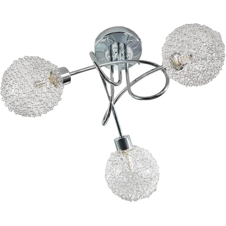 Lindby Deckenleuchten Ticino, Metall, Chrom IP20, 3 x 28 W – Bild 1