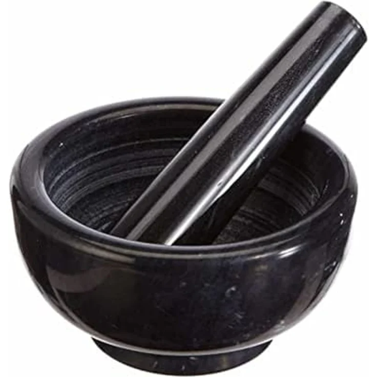 Küchenprofi Mörser 12cm Marmor schwarz – Bild 4