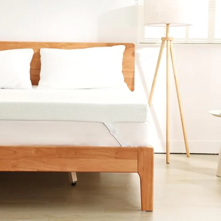 EGO Home Topper 90x200cm mit Gelschaum, Öko-Tex-Zertifiziert, 5cm Höhe Gel Topper 90x200, H2 Weiche Memory Foam mit Grüntee-Extrakt, für Boxspringbett, Schlafsofa,Abnehmbaren und Waschbaren Bezug