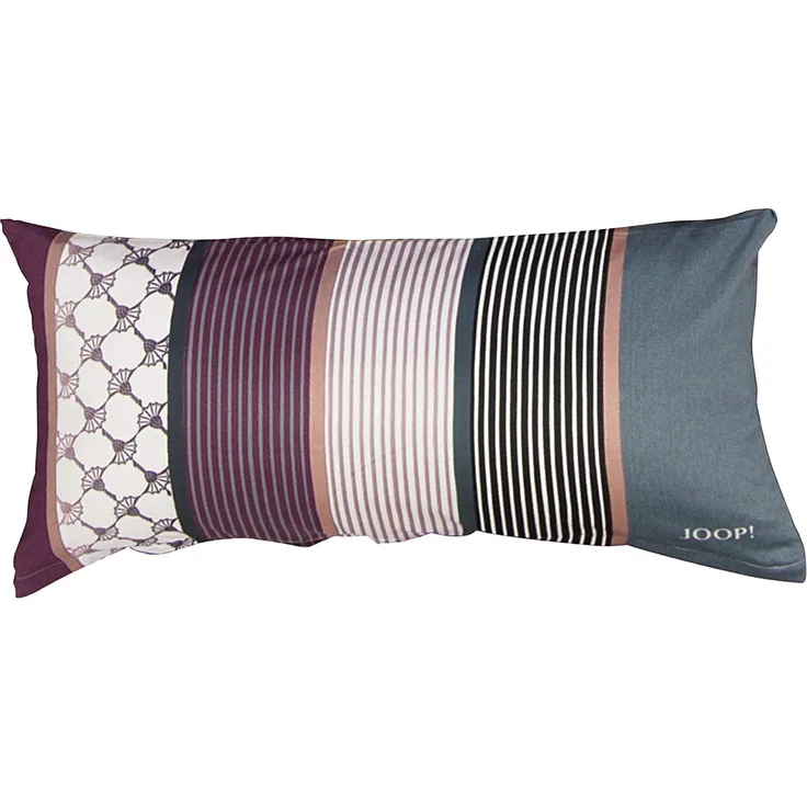 JOOP Bettwäsche Cornflower Stripe deep wine|Kissenbezug einzeln 40x80 cmJOOP Bettwäsche Cornflower Stripe deep wine