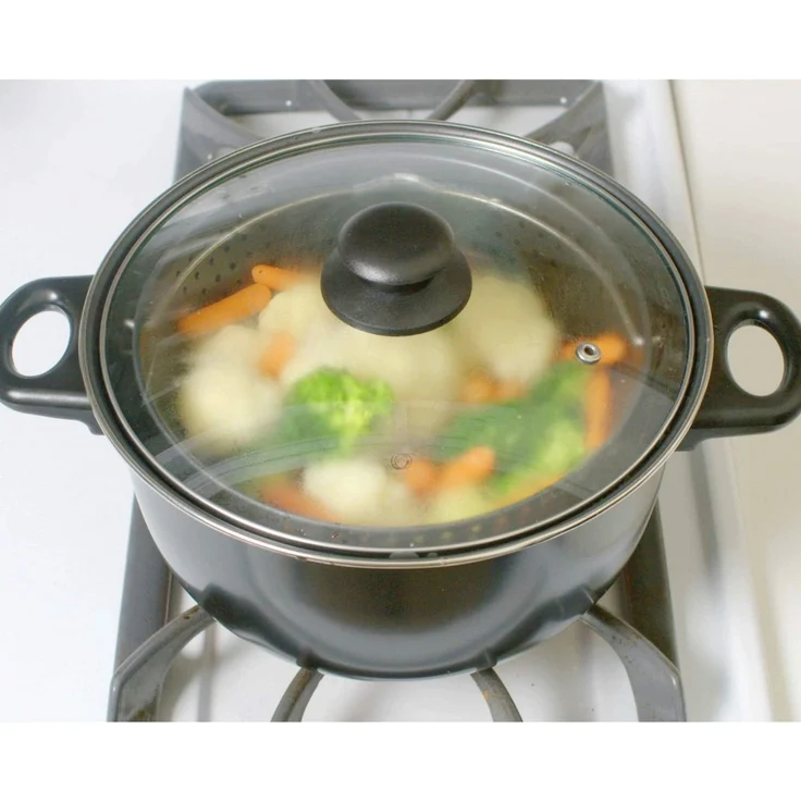 Genius World´s Greatest Pot 3-teilig Kochtopf-Set mit Siebeinsatz ø 25cm 24655 – Bild 5