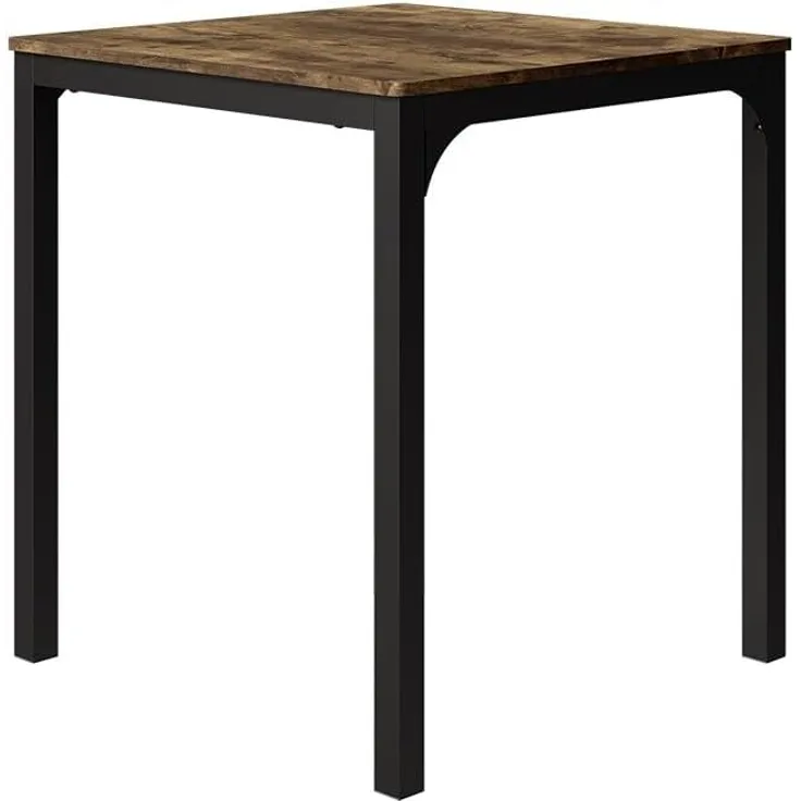 Esstisch Fyrk Schwarz/Eiche rustikal 70 x 70 cm Vicco