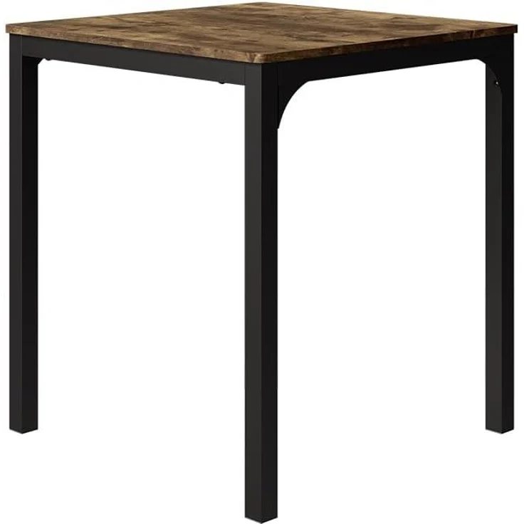 Esstisch Fyrk Schwarz/Eiche rustikal 70 x 70 cm Vicco