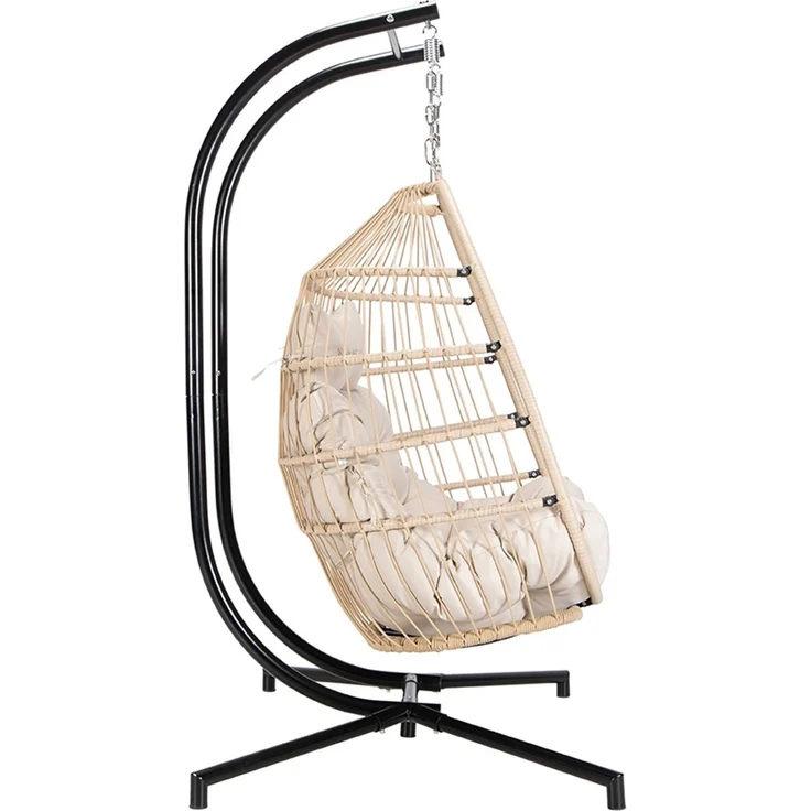HOME DELUXE Hängesessel LOMA – 2 Sitzer Beige – Bild 2
