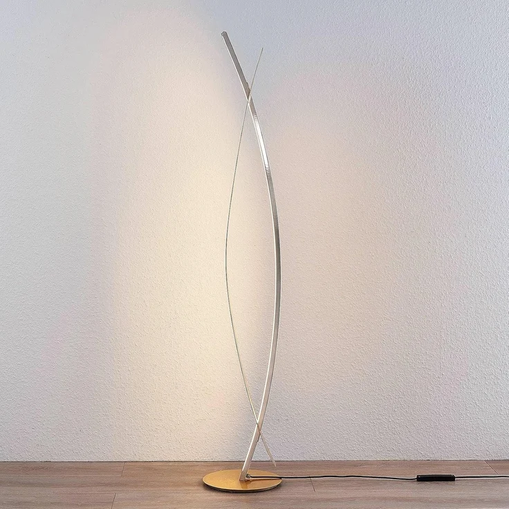 Lucande Stehlampe Marija, Enthalten, LED 24 W gesamt, warmweiß – Bild 4