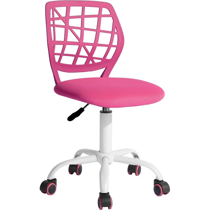 FurnitureR Bunter Schreibtischstuhl, moderner höhenverstellbarer Computerstuhl ohne Armlehnen, ergonomischer Drehstuhl für Kinderzimmer und Home Office – Bild 1