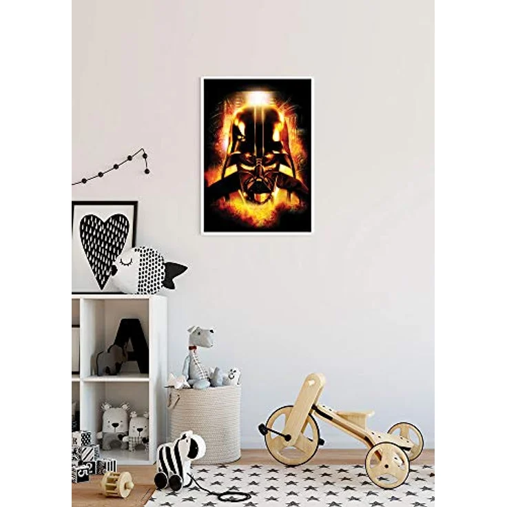 Komar Wandbild | Star Wars Classic Vader Head | Hochwertiger Kunstdruck, 30 x 40 cm, seidenmatte Oberfläche, fotorealistische Bildqualität, ohne Rahmen – Bild 3