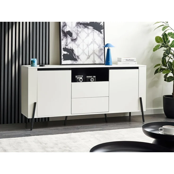 Sideboard mit 2 Türen BLACKPOOL Weiß – Bild 2