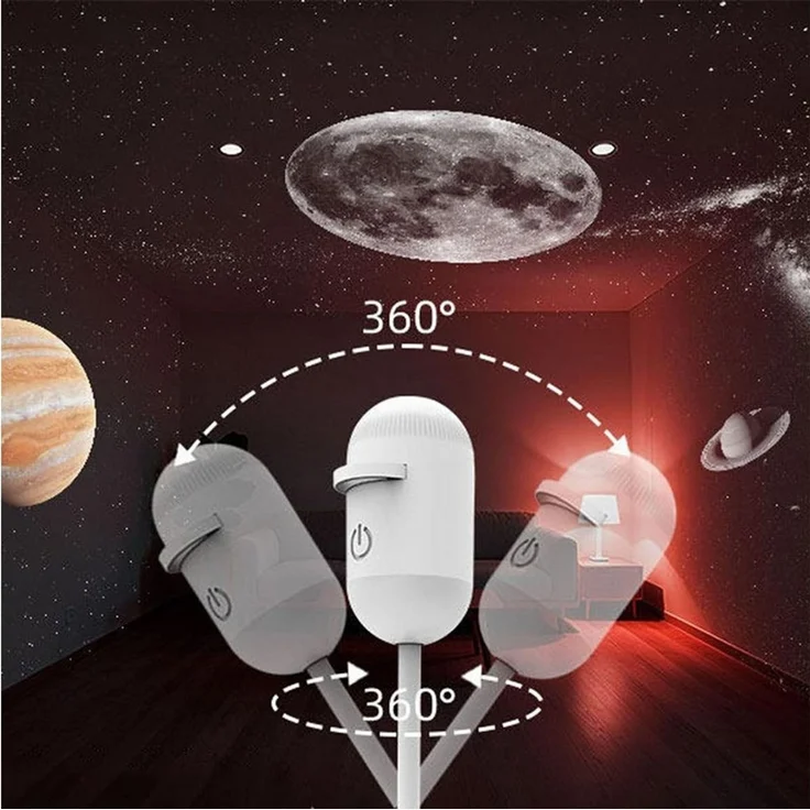 FELIXLEO LED-Sternenhimmel 2-in-1 Sternenhimmel Projektor mit Nachtlicht USB 12 Projektionen – Bild 3