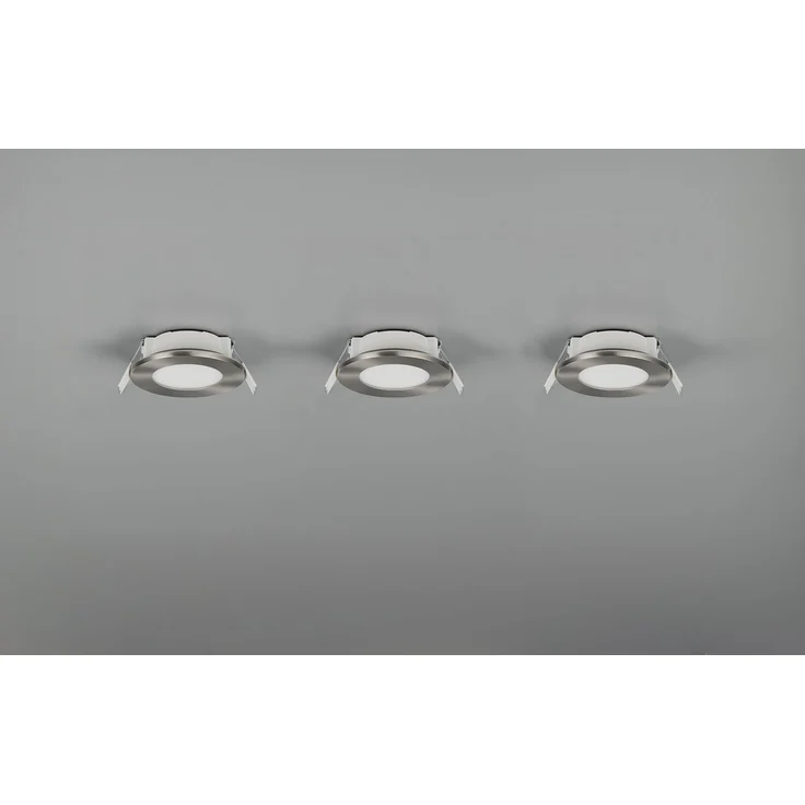 LED Einbaustrahler HIMAL 3er Set, dimmbar, 2 Lichtfarben für Badezimmer, Ø 8,5cm – Bild 5