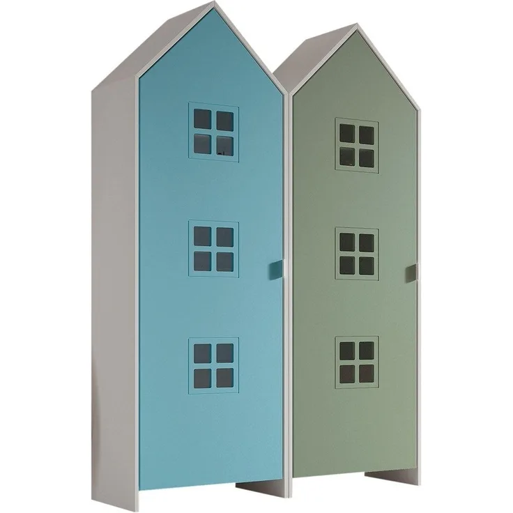 Schrank Casami Bruges 37 x 115,2 x 171,3 cm MDF Blau Grün