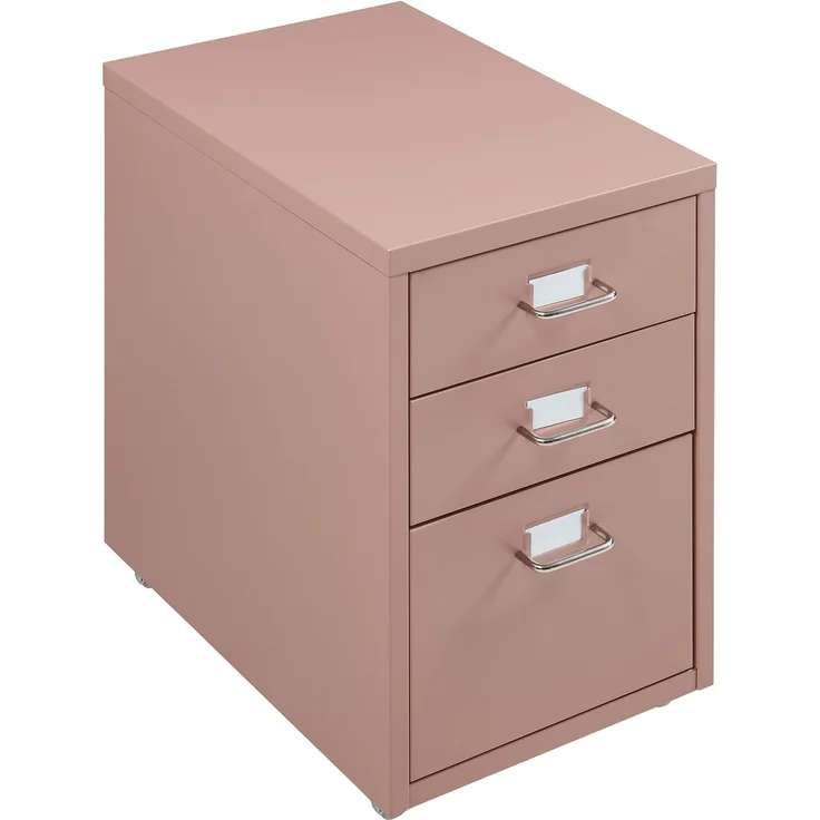 Rollcontainer Kökar mit 3 Schubladen 48x28x41 cm Hellbraun [en. casa] – Bild 4