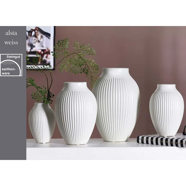 Ritzenhoff & Breker Alsta Vase 27,5 cm 2er Set - Weiß – Bild 2