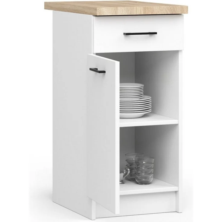 Raumhirsch Furniture Unterschrank Moderner Küchenunterschrank - Stilvolles Design - Küchenmodul (Viele Farbvarianten - Maße 40x85x46 cm) robuste Konstruktion – Bild 3
