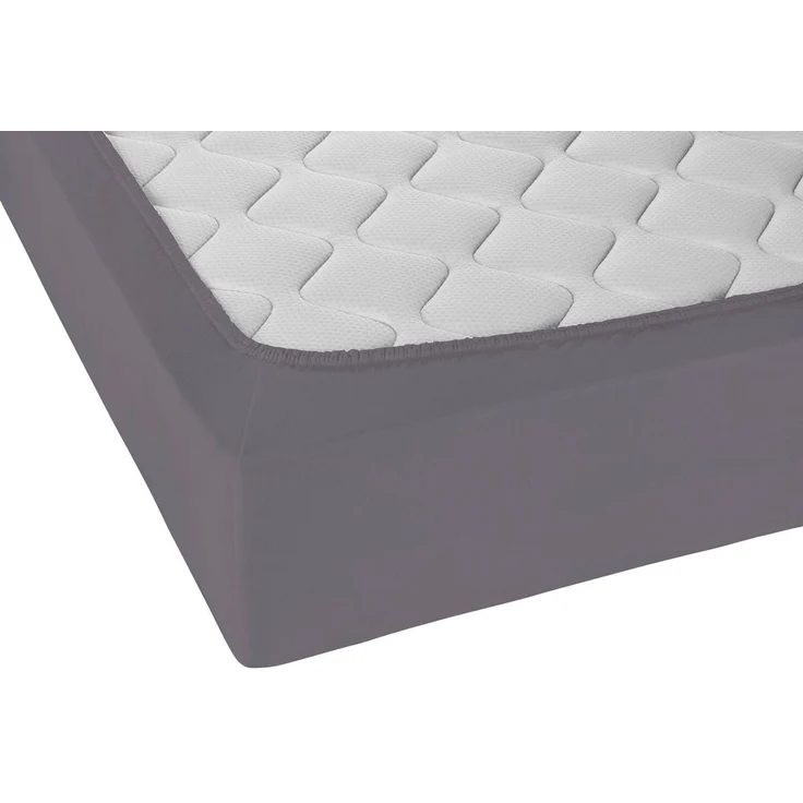 Castell Jersey-Stretch-Spannbetttuch, Silbergrau, 1x 180x200 cm - 200x200 cm, 180x200 cm – Bild 3