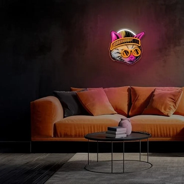 Forever Light LED Neon Art Wandkunst Wanddekoration Dekolicht Cat Dreamer – Bild 6