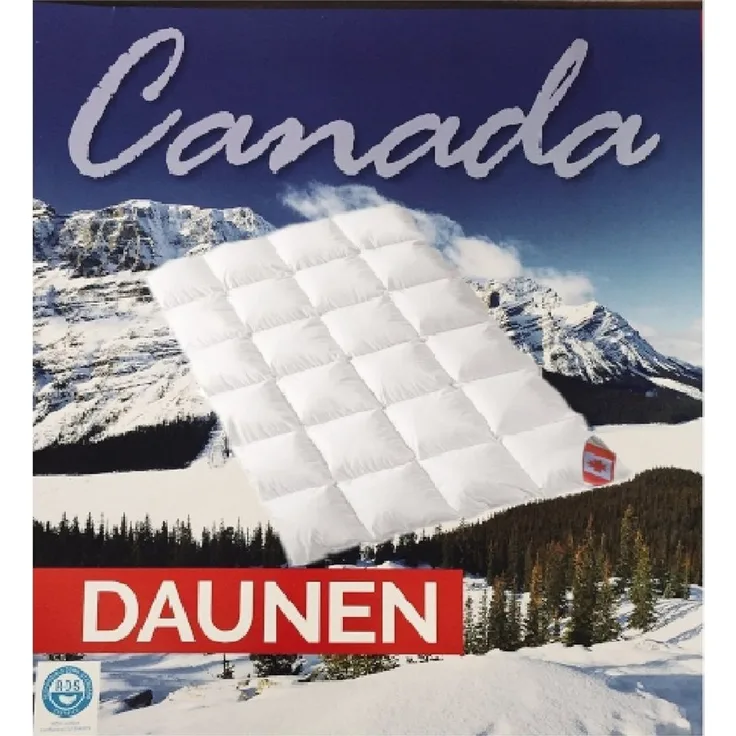 KÜNSEMÜLLER Daunenbettdecke Canada Daunendecke Ganzjahresdecke 135x200 cm Klasse 1 Künsemüller, Füllung: Entendaune, leichte Decke, weicher Bezug, Klasse 1