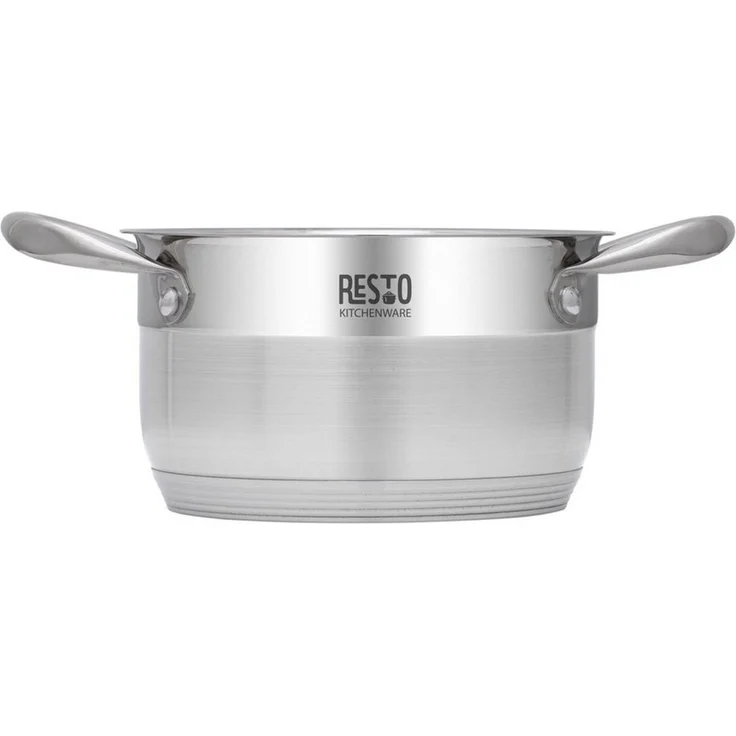 RESTO Kitchenware Kochtopf Rigel, Topf spülmaschinenfest, Edelstahl 18/10 (2-tlg), mit hitzebeständigem Glasdeckel, im Geschenkkarton – Bild 2