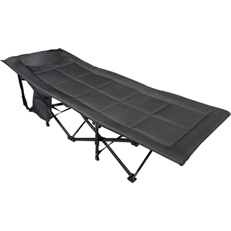 Feldbett Campingbett Festivalbett Gästebett Outdoorbett Liege 190cm anthrazit