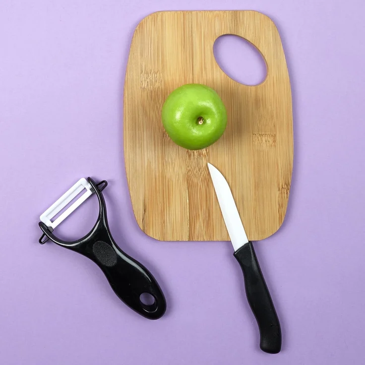 COOK CONCEPT Messer mit Schäler, Schwarz-Weiss, One Size, KD3118 – Bild 5