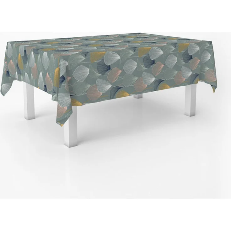 ECOMMERC3 Wachstuch, rechteckig, Größe 100x140 cm, Stil, Haltbarkeit und einfache Reinigung für Ihren Tisch – fleckenabweisende und wasserdichte Wachstuch-Tischdecke, Blau