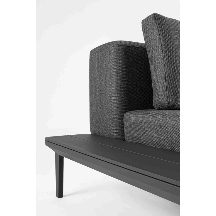 Gartensofa Matrix aus Aluminium, modern gepolstert, Anthrazit Sand, 2-3 Sitzplätze – Bild 10