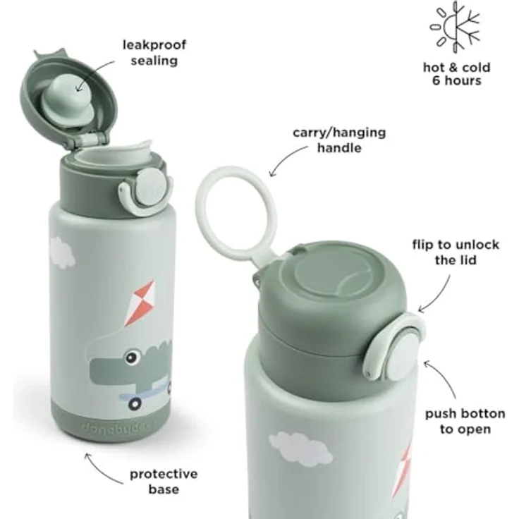 Done by Deer Thermoflasche Playground Grün 340ml – Bild 9