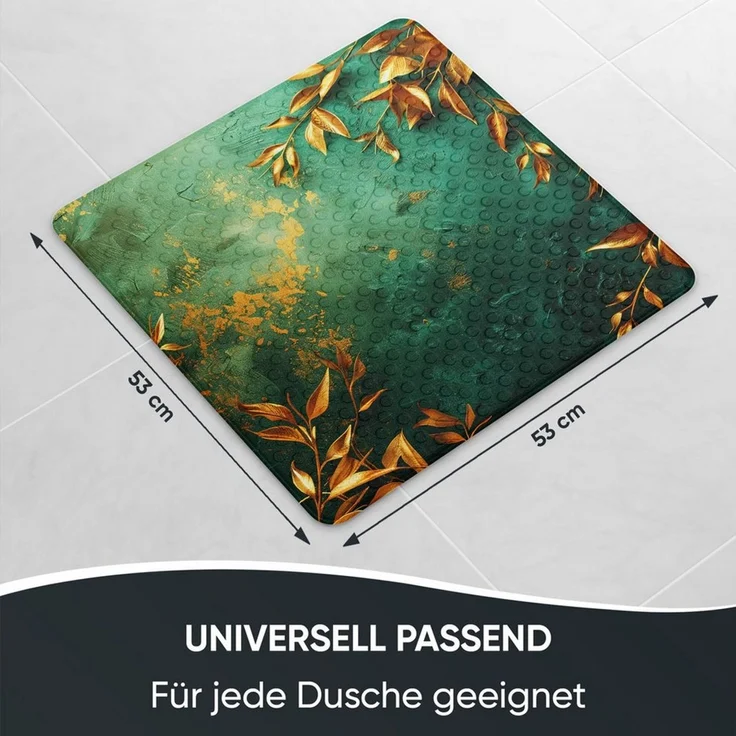 Sanilo Duschmatte mit Motiv, viele schöne Badematten zur Auswahl, rutschfeste & sichere Badematte, hochwertig, Kunststoff PVC, quadratisch, 230 extra starke Saugnäpfe, 53 x 53 cm, waschbar – Bild 3