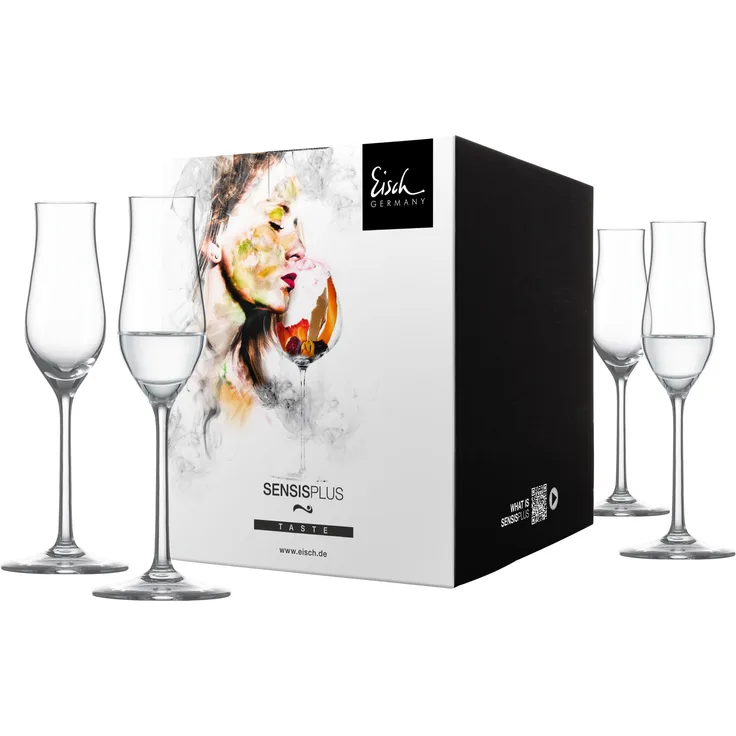 Eisch Grappaglas 4er Set Superior Sensis plus, Schnapsglas, Kristallglas, 109 ml, 25006045
