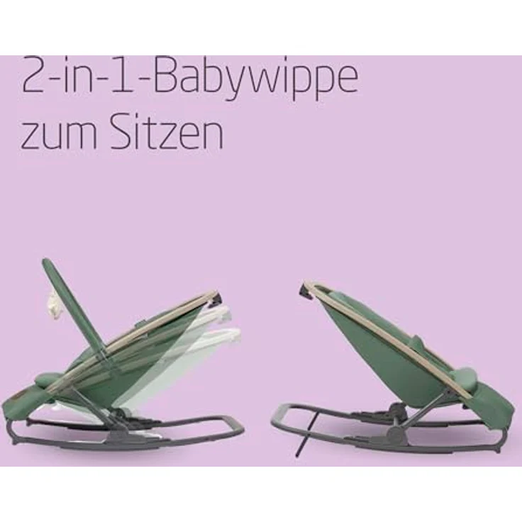 Maxi-Cosi Kori, Babywippe 2-in-1 für Neugeborene bis 9 kg, mit gepolsterter Einlage und Wippfunktion – Bild 2