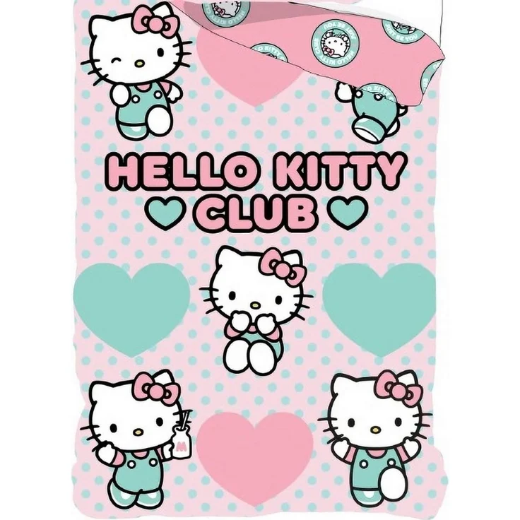 BrandMac Bettwäsche Hello Kitty - Bettwäsche-Set mit Wendemotiv, 135x200 & 80x80, Baumwolle, 100% Baumwolle – Bild 2