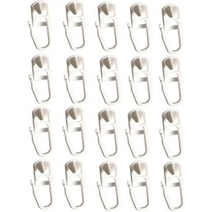 Clever-Kauf-24 Gardinengleiter Klick-Gleiter Haken 3,5-4mm 20 Stück Gardinengleiter Innenlauf, (20-St) – Bild 6