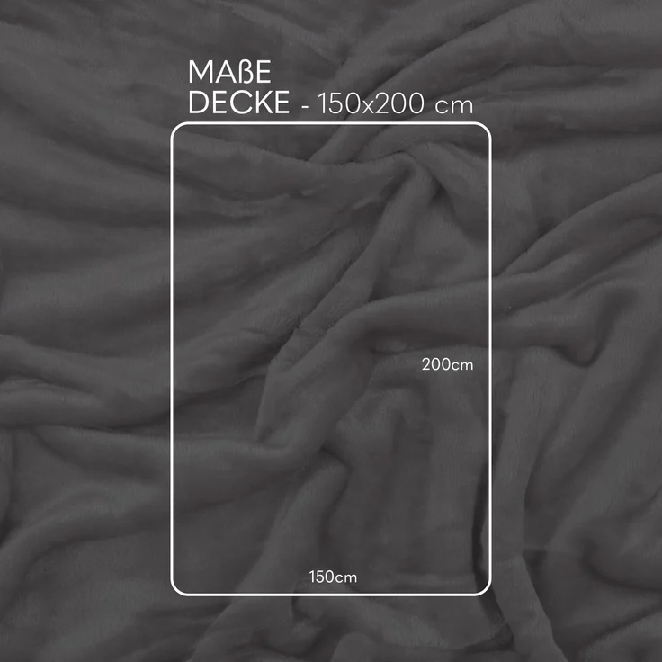 Kuscheldecke Cashmere Touch 150x200cm ( Silber ) Flauschige Wohndecke für Sofa, Couch und Bett, Tagesdecke OEKO-TEX - Sofaüberwurf – Bild 3