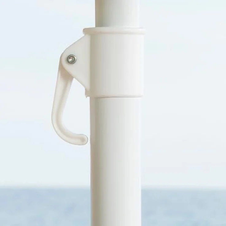 AKTIVE 62218 Sonnenschirm Durchmesser 200 cm, weißes Rohr 28/32 mm, Polyester UV50 Fiberglas – Bild 7