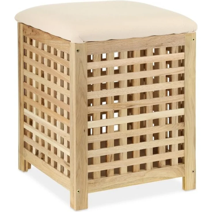 Wäschekorb mit Sitz Walnuss 10037908 – Bild 9