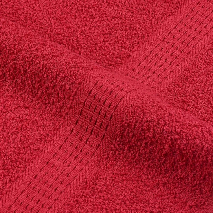 vidaXL 6-tlg. Handtuch-Set FROGN Rot 360 g/m² 137089 – Bild 7