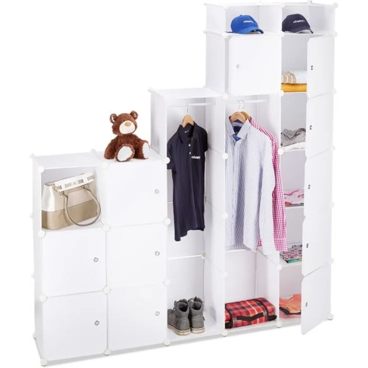 Relaxdays Kleiderschrank Stecksystem 18 Fächer – Bild 3