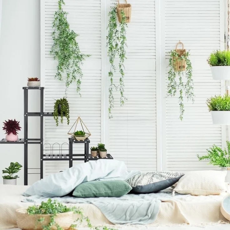 Schwarzer Blumenständer mit Rollen 10047173 – Bild 5