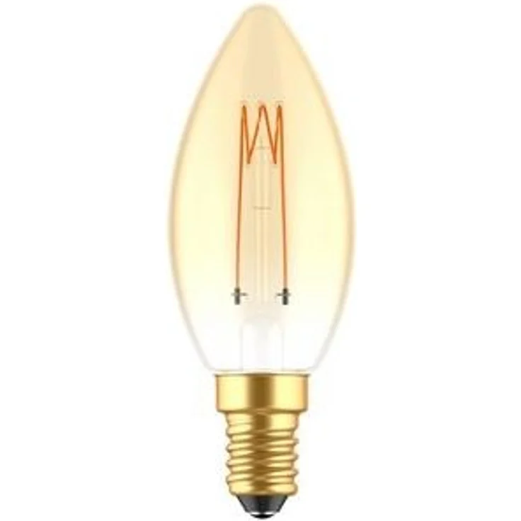 LED's light LED-Leuchtmittel 0620192 LED Kerze, E14, E14 dimmbar 2.5W extra-warmweiß Gold C35 – Bild 4