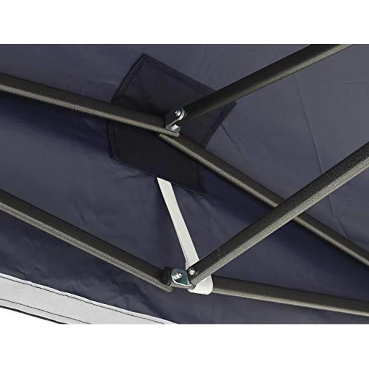All Seasons Gazebos 3x3 m vollständig wasserdichtes Faltpavillon mit 4 Seitenteilen - Marineblau – Bild 6