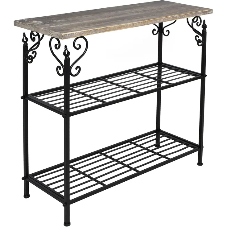 Metallregal "Bordeaux" Standregal Ablageregal Bücherregal Terrassenregal