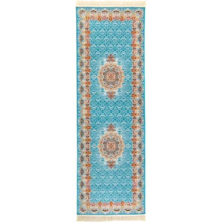 Orientteppich »Ariel« 300 x 100 cm - blau - läufer
