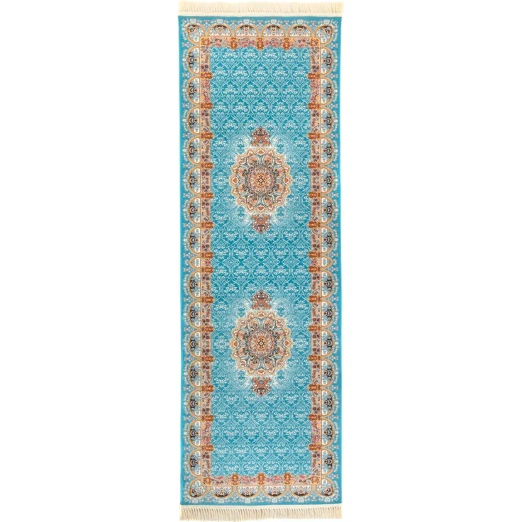 Orientteppich »Ariel« 300 x 100 cm - blau - läufer – Bild 1