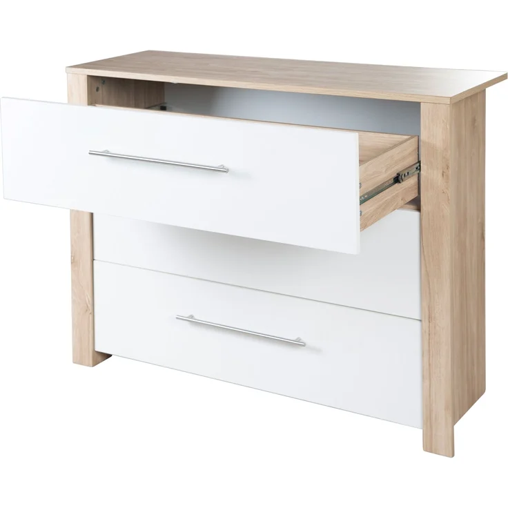 roba Wickelkommode 'Malo' breit - inkl. Wickelansatz - 3 Schubladen - Weiß – Bild 12