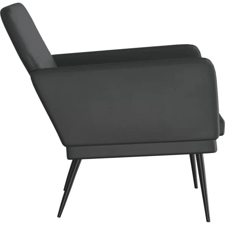 Sessel wohnzimmer, Relaxsessel, Fernsehsessel Schwarz 61x78x80 cm Kunstleder – Bild 4