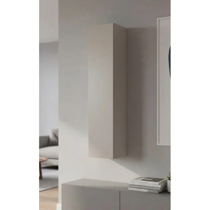 borchardt Möbel Hängeschrank Toledo, Höhe 140cm, Tür links oder rechts montierbar Breite 32cm, Push-to-open, Verstellbare Einlegeböden – Bild 1