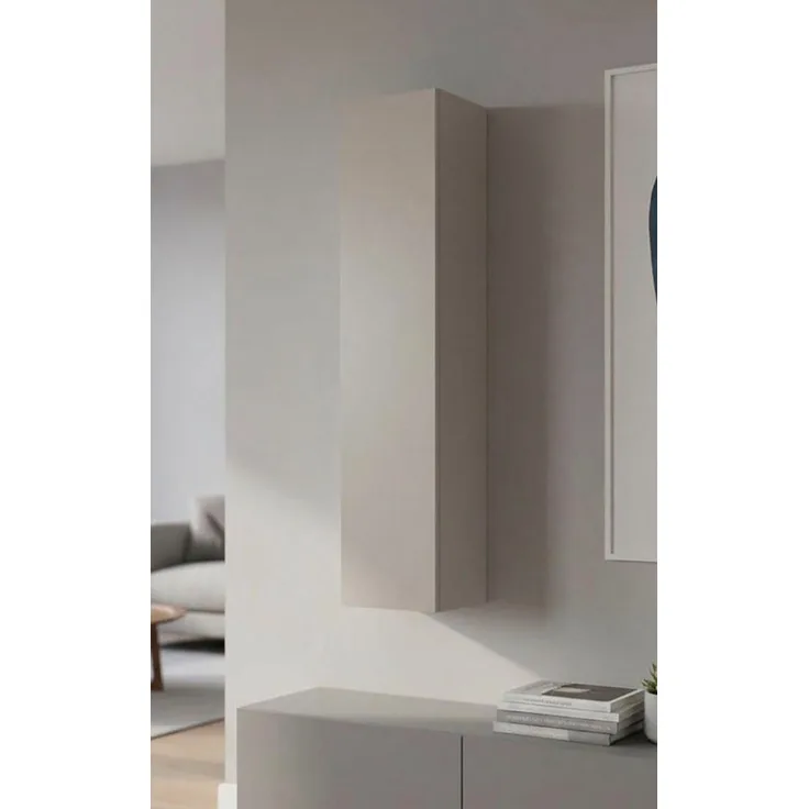 borchardt Möbel Hängeschrank Toledo, Höhe 140cm, Tür links oder rechts montierbar Breite 32cm, Push-to-open, Verstellbare Einlegeböden