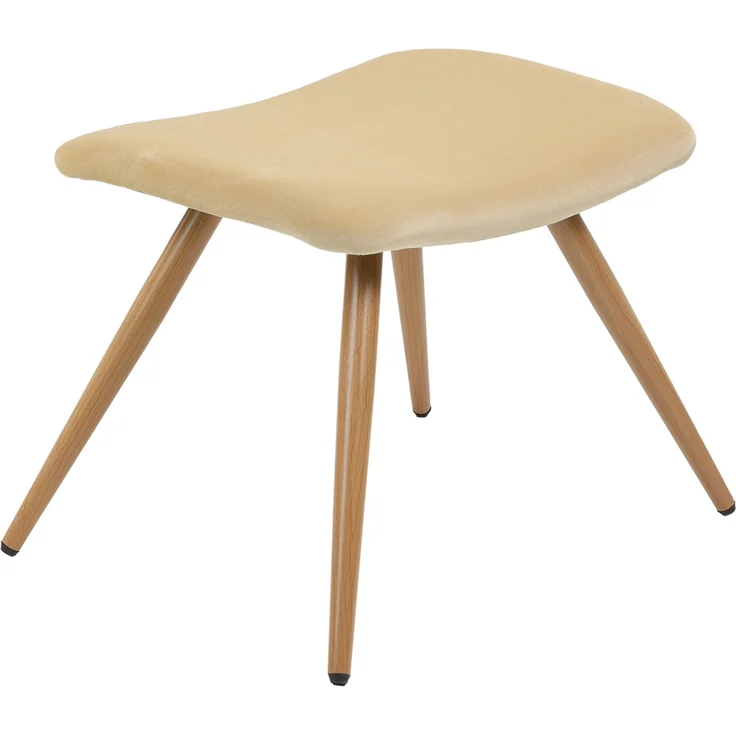 Albatros Ohrensessel mit Hocker YORK, Samt Bezug, bequem gepolstert, Fernsehsessel, Polstersessel, Farbe Ohrensessel:Beige – Bild 10