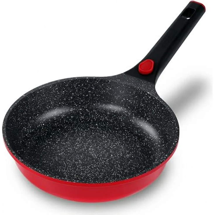 STONELINE Bratpfanne SMART 24 cm, rot, abnehmbarer Griff, Induktion, Aluminiumguss (1-tlg) – Bild 2